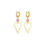 Heart pendant earrings