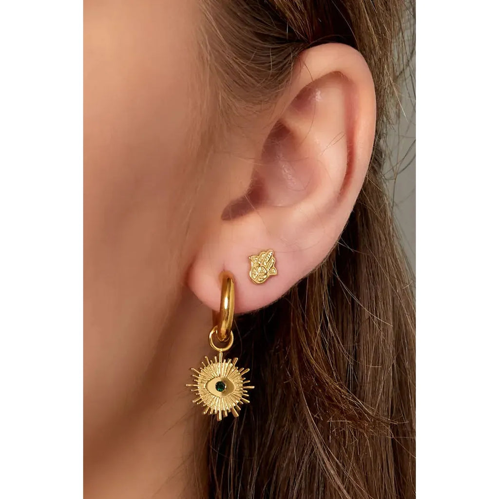 Hand stud earrings