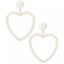 Pendant heart earrings