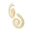 Swirl pendant earrings