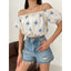 Off-shoulder Crop Top