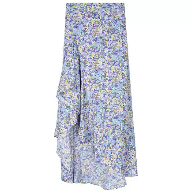 Mid-length slit skirt